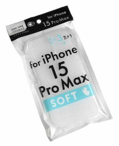 iPhone15ProMax用ケース ソフトクリア (100円ショップ 100円均一 100均一 100均)