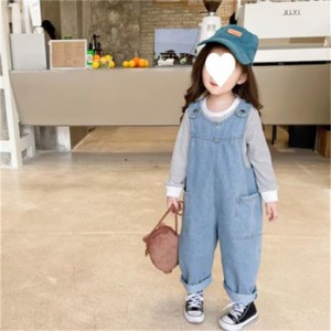 キッズ オーバーオール サロペット 子供服 女の子サロペットワイドレッグパンツ 80cm 90cm 100cm 110cm 120cm130cm 140cm