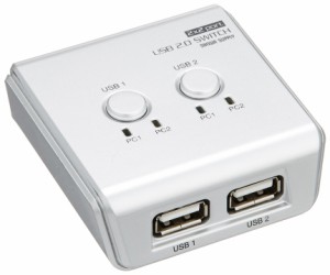 サンワサプライ USB2.0ハブ付き手動切替器 SW-US22H