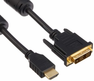 バッファロー BSHDDV50BK HDMI:DVI変換ケーブル コア付 5.0m フ