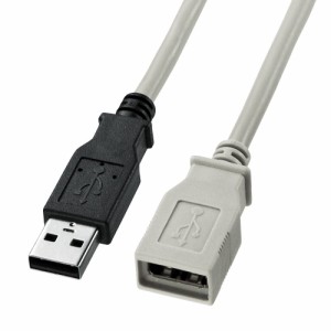 サンワサプライ USB延長ケーブル(USB Aコネクタオス-USB Aコネクタメス) 3m KU-EN3K