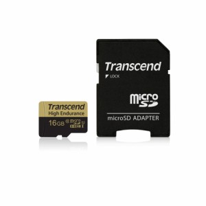 トランセンド 高耐久 microSDカード 16GB MLCフラッシュ搭載 ドライブレコーダー セキュリティカメラ用 SDカード変換アダプタ付データ復