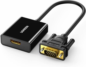 UGREEN HDMI(メス)to VGA（オス）アダプタ HDMI 変換 VGA （逆方向に非対応）音声出力 HDCP対応 1080P ビデオ変換アダプFor TV Stick/Chr