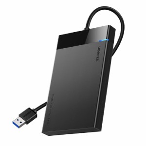 UGREEN 2.5インチ HDD ケース HDD/SSD ケース USB 3.0接続規格 USB A SATA 3.0 2.5型 外付けケース UASP対応 5Gbps高速転送速度 6TB容量 