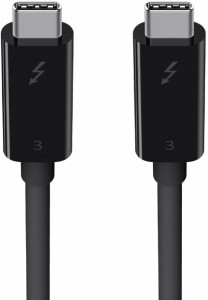 Belkin Thunderbolt 3ケーブル 高速 40Gbps 100W出力 5K /ウルトラHD対応 2m ブラック F2CD085bt2M-BLK