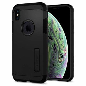 Spigen iPhone XS ケース/iPhone X ケース 耐衝撃 米軍MIL規格取得 スタンド機能 5.8インチ 対応 ワイヤレス充電 画面保護 レンズ保護 衝