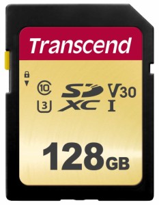 トランセンドジャパン SDカード 128GB MLC NAND 採用 UHS-I U3 V30 Class10 データ復旧ソフト無償提供TS128GSDC500S-E
