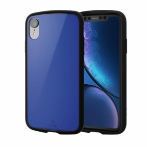 エレコム iPhone XR ケース 衝撃吸収 TOUGH SLIM LITE クリアカラーシリーズ 薄く,軽く、傷にも強い ブルー PM-A18CTSLCBU