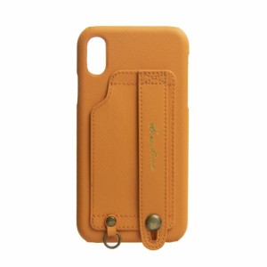 HANATORAiPhone XR 対応 Handy PUレザー ハードケース オレンジ H6-iPXR-Orange