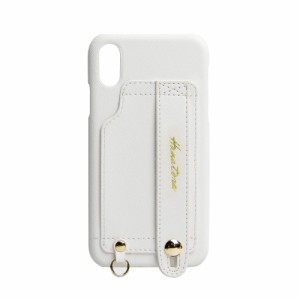 HANATORAiPhone XR 対応 Handy PUレザー ハードケース ホワイト H6-iPXR-White