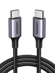 UGREEN USB Type C ケーブル-PD対応 60W 急速充電 usb-c ケーブル USB C to USB C 断線防止 タイプC ケーブル Galaxy S24 iPhone 15 MacB