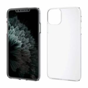 エレコム iPhone 11 Pro Max ケース ハードケース 極薄+頑丈 [極限まで薄さ、軽さを追求 約0.8mm設計] 細部までフィットする極み設計 ク