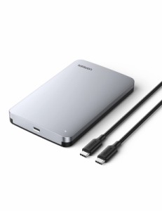 UGREEN 2.5インチ HDD ケース USB C 3.1 Gen 2接続規格 HDD/SSD ケース SATA 3.0 UASP対応 6Gbps高速転送速度 外付けケース 6TB容量まで 