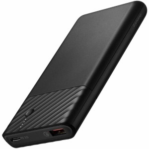 Spigen 10000 大容量モバイルバッテリー 軽量 小型 [ USB-C/USB Aポート PD3.0/QC3.0 18W ] iPhone 15 14 Plus Pro Max Mini 13 / iPhone