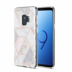 QLTYPRI Samsung Galaxy S9 Plus ケース ギャラクシー S9プラス ケース 超薄型 マーブル TPU ソフト スマホケース 耐衝撃 シンプル風 人