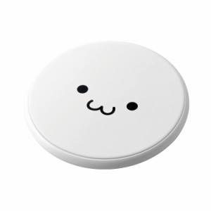 エレコム ワイヤレス充電器 Qi対応 10W (Galaxy) / 5W (その他) Type-C給電 薄型 卓上 ホワイトフェイス W-QA14WF