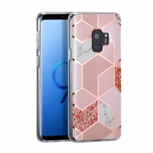 QLTYPRI Samsung Galaxy S9 Plus ケース ギャラクシー S9プラス ケース 超薄型 マーブル TPU ソフト スマホケース 耐衝撃 シンプル風 人