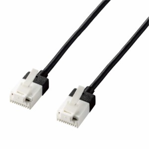 エレコム LANケーブル CAT6A 3m ツメが折れない cat6a準拠 スーパースリム ブラック LD-GPASST/BK30