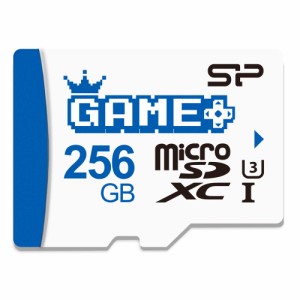 シリコンパワー 256GB SDXC Micro SD カード ゲーミングメモリーカード アダプター付き Nintendo-Switch対応 SP256GBSTXDV3V1NAC