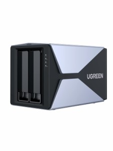 RAID機能UGREEN 3.5インチ HDD ケース 2台 USB C 3.0 Type C接続 HDD ハードディスクケース 2Bay搭載可能 32TB対応 SATA3 raid ケース UA