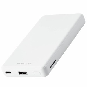 エレコム モバイルバッテリー 7000mAh ( USB PD対応 ) 18W Type-C×1 / USB-A×1 ホワイト DE-C27-7000WH