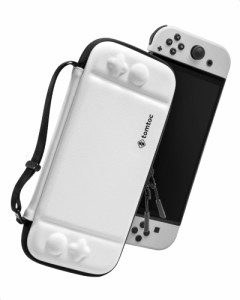 Nintendo Switch対応 tomtoc ハードケース スイッチ有機ELモデル用 耐衝撃 薄型 キャリングケース 落下試験済み ゲーム 10枚収納 ジョイ