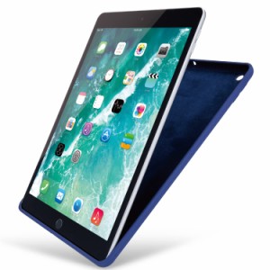 エレコム iPad 10.2 第9/8/7世代 (2021/2020/2019年) ケース シリコン ハイブリッドケース ネイビー TB-A21RSCHNV