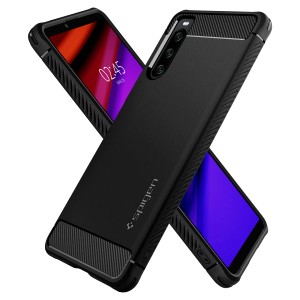 Spigen Xperia 10 IV ケース [ SO-52C | SOG07 ] ストラップホール付き TPU ソフトケース 米軍MIL規格取得 耐衝撃 衝撃吸収 傷防止 カメ