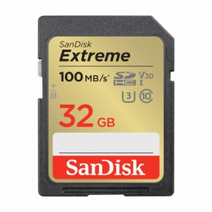 SanDisk  サンディスク 正規品  SDカード 32GB SDHC Class10 UHS-I U3 V30 SanDisk Extreme SDSDXVT-032G-GHJIN 新パッケージ