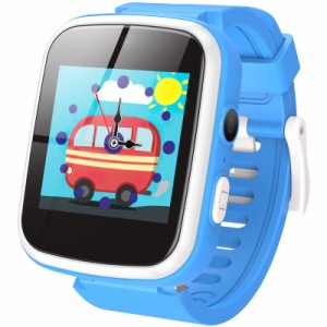 AGPTEK 日本正規品 キッズ 腕時計 子供用 スマートウォッチ smart watch for kids 時計 男の子 1.54inタッチスクリー 35万高画素 動画 撮