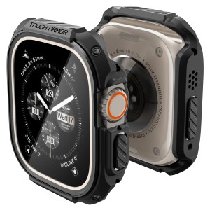 Spigen Apple Watch Ultra2 ケース/Apple Watch Ultra ケース 49mm 対応 米軍MIL規格取得 耐衝撃 落下 衝撃 吸収 すり傷 防止 保護カバー