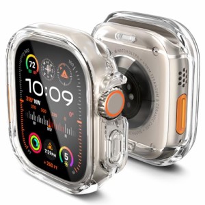 Spigen Apple Watch Ultra2 ケース/Apple Watch Ultra ケース 49mm 対応 クリア 落下 衝撃 吸収 TPU ポリカーボネート 透明 薄型 カバー 