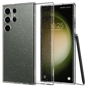 Spigen Galaxy S23 Ultra ケース TPU [ SC-52D | SCG20 ] ソフトケース キラキラ ラメ入り 米軍MIL規格取得 黄ばみ無し 傷防止 レンズ保