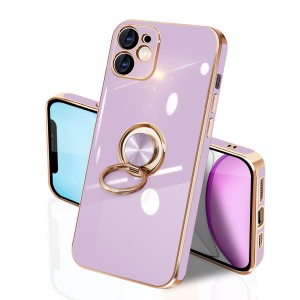 iPhone 11 ケース リング付き イフォン11 リング TPU カバー 全面保護 耐衝撃 スマホケース 360°回転 スタンド機能 携帯カバー 車載ホル