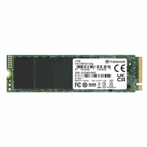 トランセンドジャパン トランセンド 1TB PCIe SSD M.2(2280) NVMe PCIe Gen3×4 TS1TMTE110Q-E