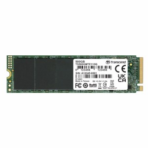 トランセンドジャパン トランセンド 500GB PCIe SSD M.2(2280) NVMe PCIe Gen3×4 TS500GMTE110Q-E