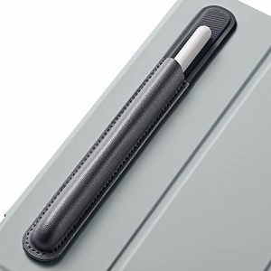 ESR ペンシルホルダー Apple Pencil（第2/1世代）対応 スタイラスペン用 ヴィーガンレザー タッチペンホルダー しっかりペンシル保護 接