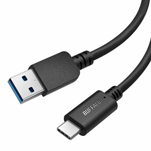 バッファロー USB Type C ケーブル USB-C  USB-A 1.0m  USB 3.2 (Gen1) 規格対応  充電 データ転送 iPhone 15 / 15 Pro スマホ タブレッ