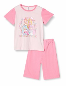 [バンダイ] パジャマセット 女児 ひろがるスカイ！プリキュア 盛夏Tシャツ スーツパジャマ ピンク