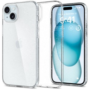 Spigen iPhone15Plus ケース クリア バンパー 耐衝撃 米軍MIL規格 リキッド・クリスタル ACS06648 (クリスタル・クオーツ)