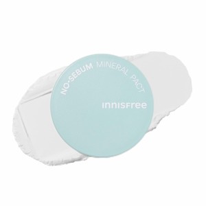 イニスフリー(innisfree) ノーセバム ミネラルパクト S 正規品 プレストパウダー 化粧くずれ 皮脂テカリ 崩れ防止 毛穴カバー 脂性肌 皮