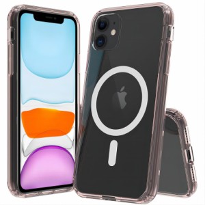 iPhone 11 ケース MagSafe対応 背面 クリア PC 米軍MIL規格 iPhone11 ケース 耐衝撃 TPU すり傷防止 iPhone11 ケース ワイヤレス充電対応