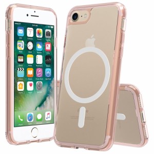 iPhone SE ケース 第2世代 第3世代 スマホカバー マット半透明 マグネット搭載 ワイヤレス充電 耐衝撃 指紋防止 滑り止め 米軍MIL規格・M