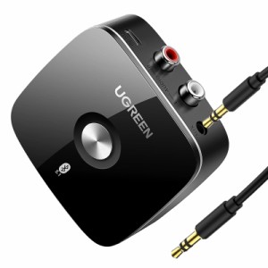 UGRRN Bluetooth 5.1 レシーバー ステレオレシーバー Bluetooth5.1 ホームステレオ/スピーカー/コンポ/TV/用 ワイヤレス化 Aptx HD/Aptx/