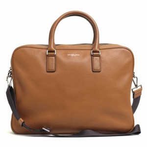 ○マイケルコース Michael Kors 牛革 ペブルドレザー ビジネスバッグ 37T7LRUA3L RUSSEL LG BRIEFCASE ラッセル 16インチPC収納 2W 中古