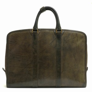 ○インディード INDEED テンペスティ社 オイルレザー 牛革 ビジネスバッグ 201123 BORSA ボルサ 定番 メンズ 【中古】 中古