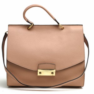 ○フルラ FURLA 牛革 ハンドバッグ JULIA M TOP HANDLE ジュリア ミディアム 2WAY ショルダーバッグ フォーマルバッグ 冠婚葬祭 シ 中古