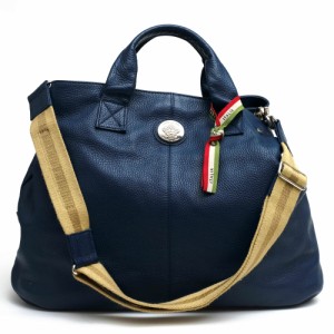 ○オロビアンコ orobianco sac's bar サックスバー別注 牛革 トートバッグ RICCO 2WAY ショルダーバッグ シボ革 シュリンクレザー  中古