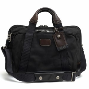 ○トゥミ TUMI バリスティックナイロン ナパレザー 牛革 ビジネスバッグ 222642HK2 ALPHA BRAVO Hansen Brief アルファブラボー ハ 中古