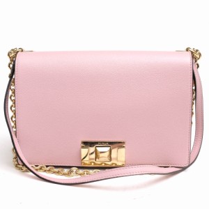 ○フルラ FURLA 牛床革 ラミネート加工 ショルダーバッグ F7791 285028 MIMI MINI CROSSBODY ミミ ミニ クロスボディバッグ フラッ 中古